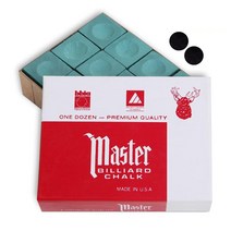 MasterChalk Master Billiard 풀 큐 초크 프리미엄 품질 -.. 정품보장, Spruce
