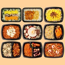 미스터네이처 저당 식단 2주식단 단기관리 곤약밥 잡곡밥 나물밥 두부면 다이어트 도시락 9종 9팩 1916g (냉동), 저당도시락 9종9팩