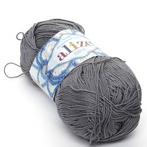 삼남뜨개실 알리제미스바틱실 50g 10+1 면실 의류실 실켓면사 코바늘실 뜨개실, MISS BATIK, 11 그레이 476