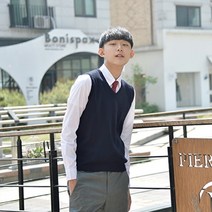기타 바보사랑[지엔제이커머스]지앤제이 보풀방지 네이비 교복조끼(남자)