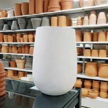 모던 테라스톤 화분 타원형 20x34cm 화이트, 옵션 본상품선택