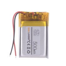 전기 자전거 배터리 3.7V 500mAh 702030 리튬 폴리머 리튬 이온 충전지 DIY Mp3 MP4 MP5 GPS 블루투스 전, 한개옵션0