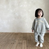 [당일발송] 벨라밤비나 휘핑상하세트 아기 키즈 상하복 등원룩 기모 겨울 2살 3살 4살