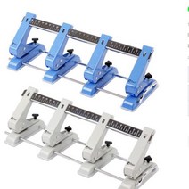 펀치 4공펀치 펀칭기 바인더 제본 25매까지 종이 구멍-72394EA, 그레이