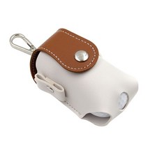 골프공가방 골프공주머니 골프공열쇠고리 골프공선물 골프공백 골프공파우치 골프 공 홀더 가방 pu 가죽 휴대용 골프 공 보관 가방 멘탈 버클 및 후크 골프 공 파우치 골프 공 재생, 갈색