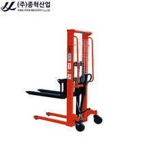 종혁산업 SYG-0516 수동 포크리프트 고급형 스태커 수동리프트 작업리프트