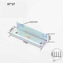 앵글브라켓 L자형 연장 코너 코드 하드웨어 철 브래킷 90 도 고정 커넥터 가구 액세서리 10 개, 03 25mmx100mm-10pcs