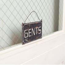 GENTS 남성 화장실표시 빈티지팻말 셀프간판 현판 매장픽토그램 카페소품
