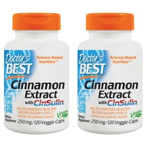 닥터스베스트 시나몬 추출물 250mg 베지 캡 글루텐 프리 비건, 120개입, 2개