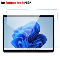 서피스독 microsoft surface 용 태블릿 유리 go pro 1 2 3 4 5 6 7 8 9 x 강화 필름 화면 보호기 경화 스크래치 방지 울트라 클리어, 서피스 프로 9용