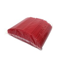 스트롱팩토리 일자빨대 빨강 21cm 500개입, 1박스, 10000개입