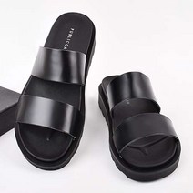 남성 이선 가죽 발편한 모던 정장 댄디 키높이 슬리퍼