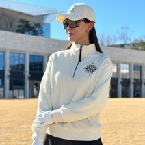 블루샤론 골프웨어 자수 집업 후리스 여성후리스 여성골프웨어 후리스 집업 집업후리스 라운딩룩 필드룩 여성골프상의, 블랙