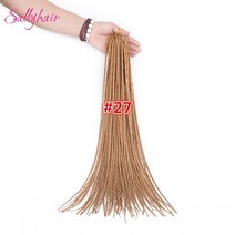 드레드헤어 Dreadlock 레게 붙임 머리 sallyhair 1 팩 12strands, 27, 20인치