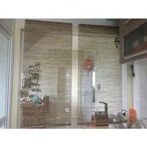 공간분리 커튼 순수 수제 모시 칸막이 문 예하부 승강 가능 맞춤 셔터