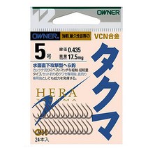 오너 타쿠마 중층 낚시채비 붕어낚시 무미늘바늘, 5호