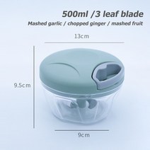 파운터반죽기 수동 고기 Mincer 그라인더 핸드 헬드 푸드 프로세서 쵸퍼 소시지 필러 파스타 메이커 홈 주방 조리 도구, [19] Green