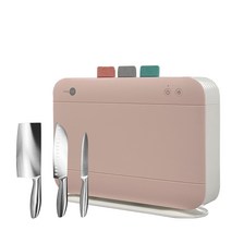 리빙퍼프 도마살균기 + 칼세트3P + TPU도마3P, HIW500ULED(핑크)