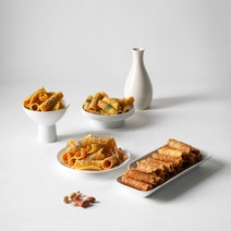 [산과루] 우리쌀 과자 4개입 (생강맛/땅콩맛/파래맛/검정깨맛), 검정깨맛