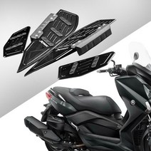 HTM YAMAHA XMAX300 풋 패드 발판 리어 스텝 튜닝 개조, 블랙1개
