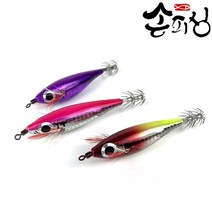 손피싱 레이저 에기 70 니켈바늘 쭈꾸미 갑오징어 에기 수평 한치 문어 애기 수박, 레드헤드