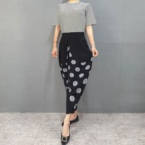 패턴 항아리 바지 통넓은 몸빼 엄마 요술 알라딘 팬츠 미시옷 중년 여성 할머니 선물