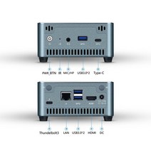 컴퓨터데스크탑미니PC램 SM027+CPU 인텔I3-10110U 윈도우11 32GB1TB와이파이6블루투스터미널, 03I7-10510U321TB_02UK