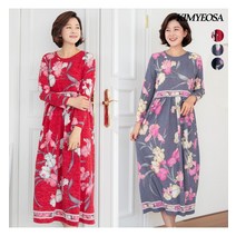 김여사 김여사 르데무 꽃 원피스 홈웨어 엄마옷/마담옷/중년여성/50대/60대