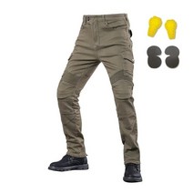 가을 겨울 봄 오토바이 바지 클래식 야외 승마 오토바이 청바지 보호 장비가있는 낙하 방지 바지, 좋은 기어 그린, 1-xxxl