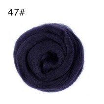 Jiwuo Wool Roving for Needle Felting 메리노 울 로빙 Premium Combed Top DIY 공예 핸드 스피닝 Felting 프로젝트에 적합, 20g, 47, 1개