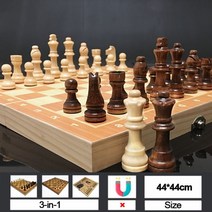 체스판 서양 장기 바둑 2021 새로운 3 in 1 나무 주사위 놀이 체커 여행 게임 세트 보드 초안 엔터테인먼트 크리스마스 선물 w77 124, 44x44cm (W77)