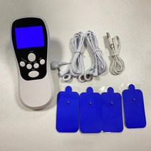 목 마사지기 목 마사지 전기 패치 마사지기 휴대용 허리 바디 근육 마사지기 뒷 경부 척추 펄스 물리 장치, USB 충전-흰색