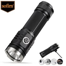 초강력 LED후레쉬 낚시 캠핑용 등산 손전등 sofirn sp33v3.0 3500lm, 6500k, 배터리 없이