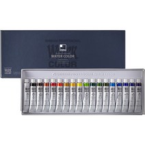 신한 전문가용 수채화 물감세트 7.5ml 18색 워터칼라