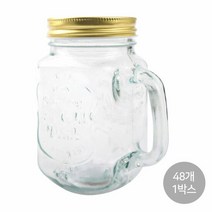 손잡이 유리 아이스잔 선물용 유리컵 JK 드링크자 450ml 48개입, 필수선택:JK 드링크자 450ml 1박스_48개입, 단품