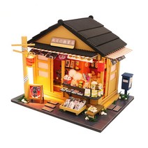 미니어처 아파트 모형 diy 하우스 어쳐하우스 diy 하우스 만들기 어쳐 오르골 아이엠 방진 덮개가 달린 인형 집 casa Diy Wood 장난감 생일 선물 입체도 1, M914