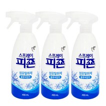 일루몬트 신제품 피죤 섬유탈취제 스프레이 탈취제 섬유유연제 490ml, 블루비앙카, 3개
