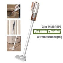다기능청소기 독일 3 in 1 휴대용 무선 청소기 무선 청소기 유선 400W 강력한 흡입 3 인 1 모터 스틱, 01 WHITE