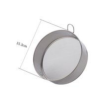 Sieve-스테인레스 스틸 304 초극세 80 메쉬 밀가루 체 가정용 휴대용 벨트 후크 필터 체 베이킹 도구 채반/거름망/소쿠리, V1