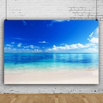 여름 해변 테마 사진 배경 코코넛 나무 천 아이 아기 생일 벽지 스튜디오 촬영, Polyester150x100cm+BJWY3T19