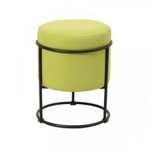 북유럽 화장대 메이크업 스툴, 레몬색+블랙