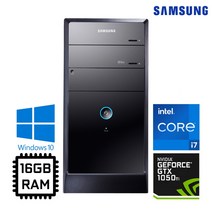 삼성 코어 i7 GTX 1050Ti RAM 16GB 정품 윈도우10 중고컴퓨터 본체