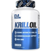 EVLUTIONNUTRITION 크릴 오일 소프트젤, 60개입, 1개