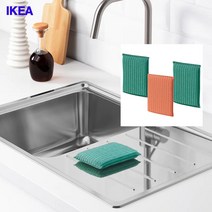 [무료배송]이케아온라인몰 PEPPRIG 양면수세미 주방 설거지 사각스펀지 세트, 사각수세미