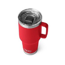 YETI 텀블러 30oz 여행용 머그 스테인리스 스틸 스트롱홀드 뚜껑이 있는 진공 절연 노르딕 퍼플, 레스큐 레드