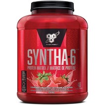 BSN 신타6 아이솔레이트 웨이 프로틴 분리유청단백질 딸기맛 48 서빙 카제인 BCAA, 1개, 기본