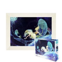 퍼즐피플 별자리 직소퍼즐 모음, 물고기자리 1000피스 액자포함(우드화이트), 1000p
