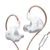 이어폰 헤드폰 KZ EDX 1DD HIFI 베이스 이어 버드 모니터 스포츠 소음 차단 헤드셋 ES4 ZST X ED9 ED12 STM M10 ZS3, 러시아, [12] white with mic