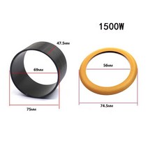 2pcs 피스톤 실린더 링 키트 진공 펌프 오일 프리 사일런트 뮤트 공기 압축기 실린더 슬리브 고무 링 스틸, 04 For 1500W
