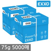[엑소] (EXXO) A4 복사용지(A4용지) 75g 2500매 2BOX, 상세 설명 참조